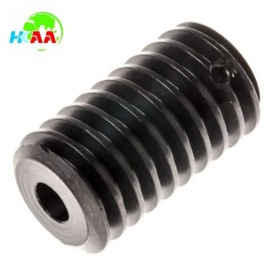 TS16949 standard cnc precision machined custom design plastic steel Long Worm Gear