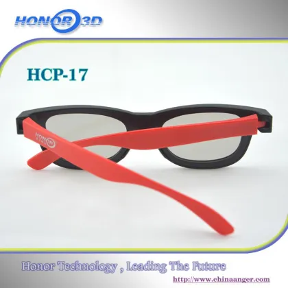 ABS frame linear 3D glasses / polarized lenses 3d glasses / colorful 3D glasses / 3d video glasses 2015