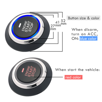 EASYGUARD Push Start Stop Button Replacement for Ec002 Series