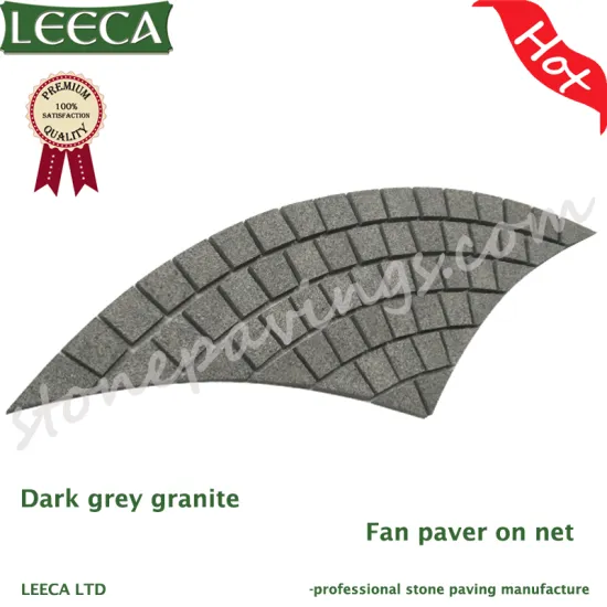 Dark grey granite garden walkway stone paving