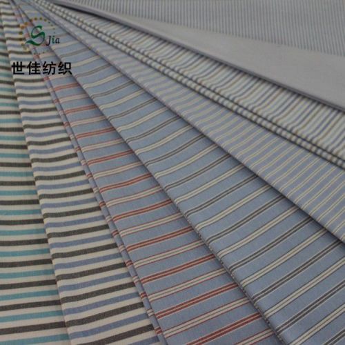 fashion 170gsm cvc oxford yarn dyed stripe shirting fabric