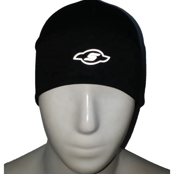 Logotipo reflectante personalizado gorro de sombrero de invierno delgado