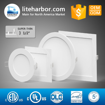 ETL listed Fast & Easy Installation recessed mounting 4" 6" ultra thin led panel light with LED junction box and LED Driver