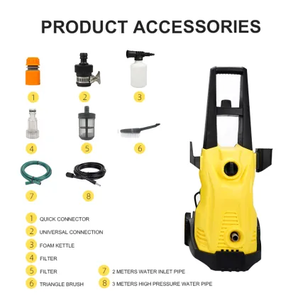 High Pressure Car Washer: Portable 1200-1800W Vehicle Cleaning Machine