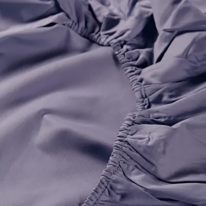 Lilac purple 100% Egyptian cotton fitted sheet