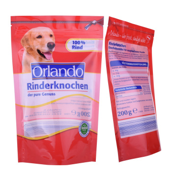 Full color side gusset laminated pet food packaging