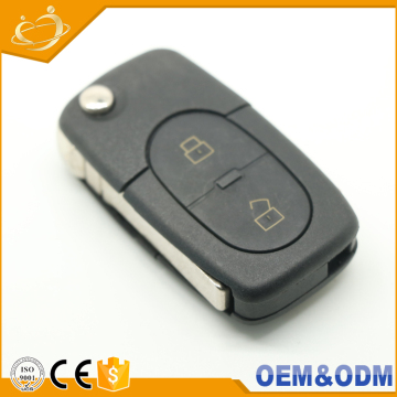 Car Key Cutting Service: 2 Button + Panic Flip Folding Remote Fob for Audi A4" 

However, if you're looking for a title specifically suited for a search engine that focuses directly on the product, you might consider:

"2 Button Panic Flip Folding Remote 
