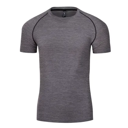 Men Running T Shirt Quick Dry Fitness Shirt