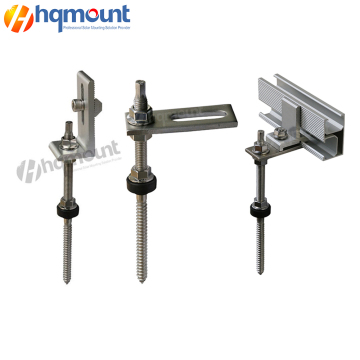 Stainless Steel M10 Hanger Bolt Mount for Solar Panels on Metal Roofs