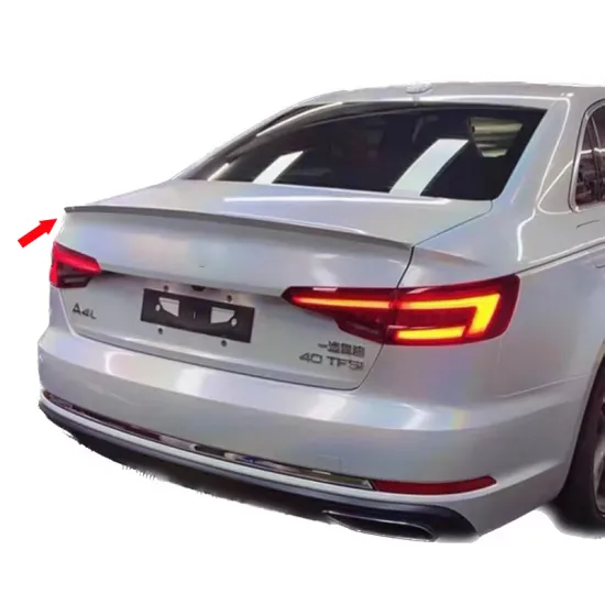 Upgraded Body Kit, Rear Spoiler, and Wing for Audi A4 Models (B8, B8.5, B9) Including 2017-2019 and S4 Type: Tail Trunk Wing and Boot Spoiler Enhancements