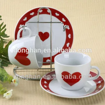 Heart Ceramic Gift Mug Set