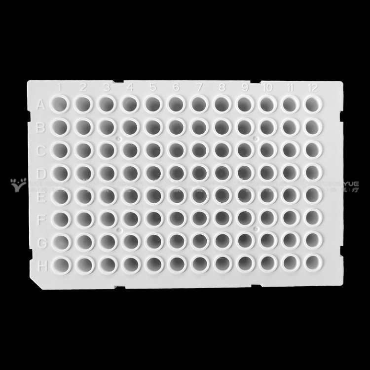 0 1ml 96 Well Pcr Plate Full Skirt White Frame White Tube