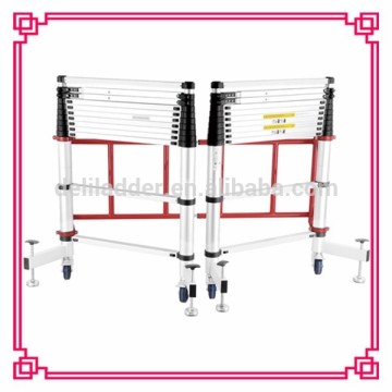 3m mobile telescopic scaffold ladder with wheels