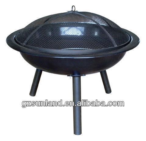 Fire pit with straight leg