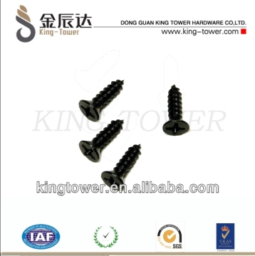 Black Flathead phillips m6x5 Screw