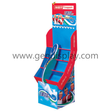 Cardboard Toothpaste Display Shelf, Toothpaste Hooks Display (GEN-FD291)