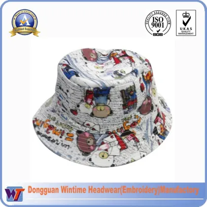 Cotton Bowler Top Anime Bucket Hats Cartoon Baby Sun Hat