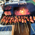 Wood Burning Barbecue Outdoor Cooking Corten Steel Barbecue