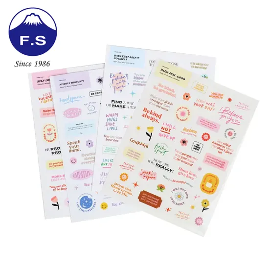 Recycled Customized Coated Paper Adhesive Products Stickers