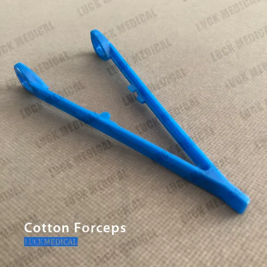 Medical Cotton Forceps Plastic Tweezers