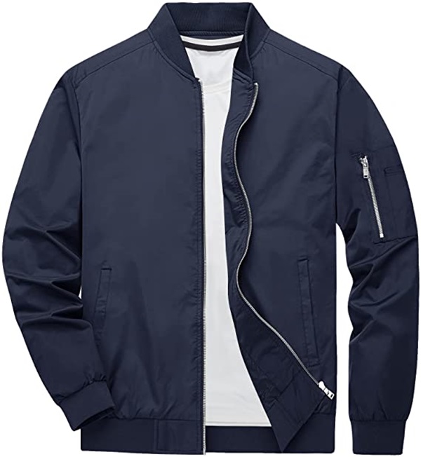 Casual Men's Bomber Jacket Customization