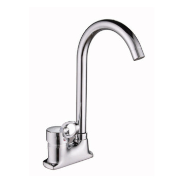Popular 304 stainless steel single handle kitchen faucet
