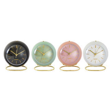 Spherical Alarm Clock Gold Stand Night Light