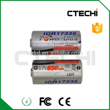 3.7V Li-ion cylindrical cell ICR17335 for medical equipments