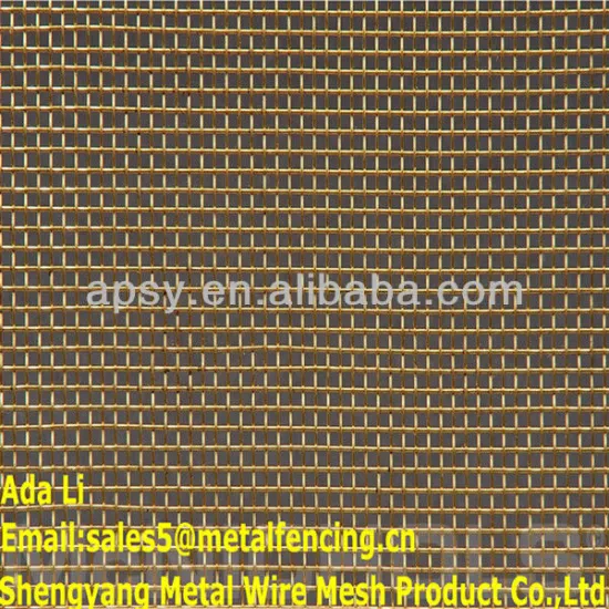 Brass decorative Crimped wire mesh Manufacture