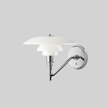 Nordic Metal Wall Lamp with Three Layer Glass for Bedroom, Living Room, and Study
