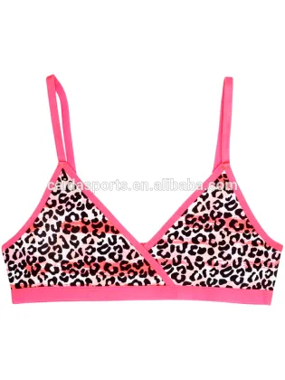 2016 new style cotton girls print underwear suit top bottom