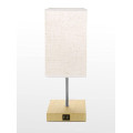 Touch Dimmable Bedside Lamp With USB Ports