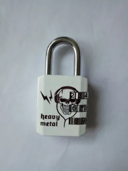 Heat printing decoration flower design iron padlock
