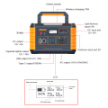 Generador solar de 500W/140400 mAh para exteriores y hogares