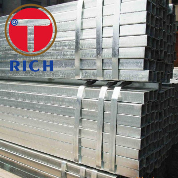 Tubería de acero rectangular cuadrada galvanizada