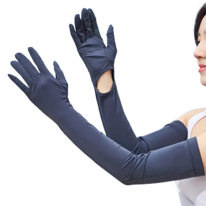 Women's Summer Cycling Ice Silk Sunscreen Sleeve Thin Driving Arm Cover