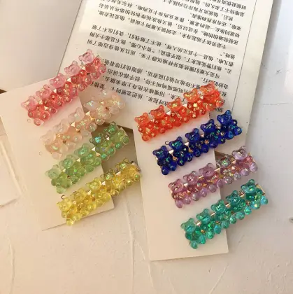 Cute Gummy Bear Hair Clips