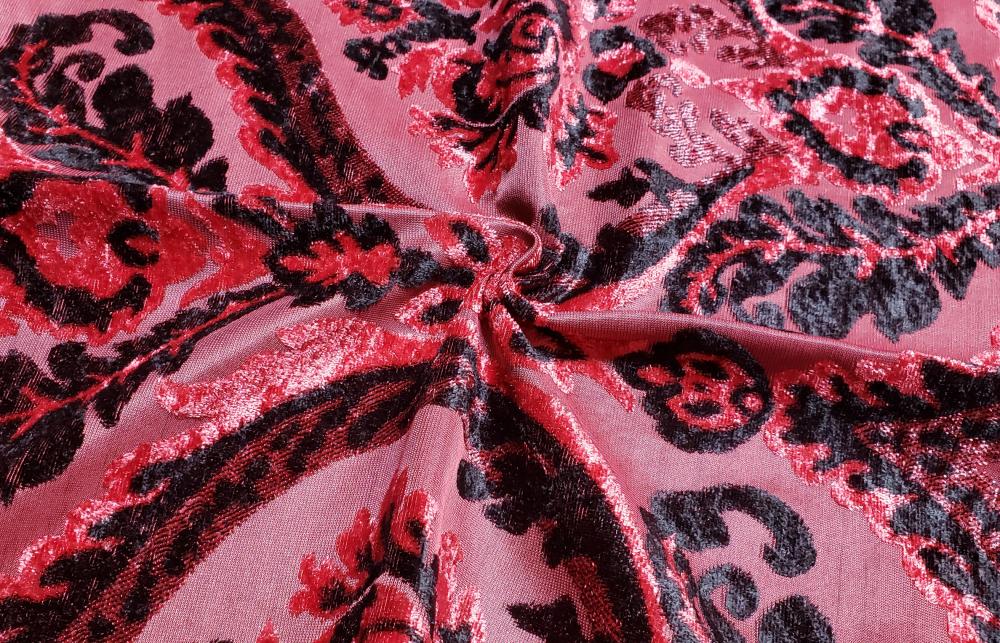 Sofa Upholstery Jacquard Velvet Fabric A