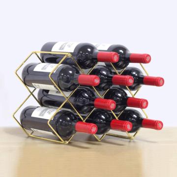 10 Bottles Metal wire Countertop Wine Holder