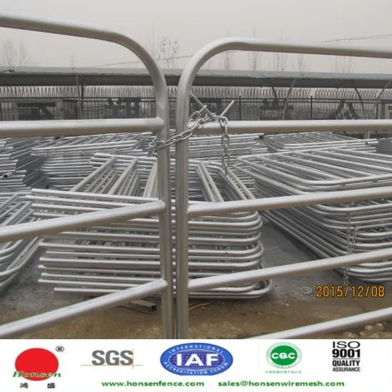 Hot dipped galvanized livestock metal fence panels/ cattle fence panel