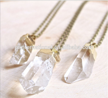 Statement Necklace, High Quality Natural Crystal Fashion Necklace, Semi Precious Stone Pendant Necklace Jewelry 510270