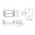 2 * AA -Batteriehalter W -Leiterstifte