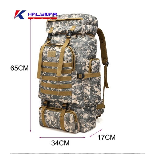 Mochila de senderismo grande al aire libre mochila táctica militar