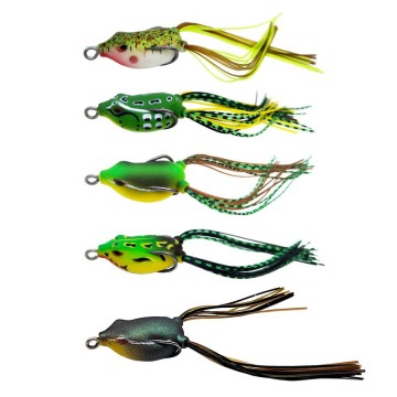 30mm 4G Mini Skirt Fishing Soft Lure Frog - Topwater Floating Bass Lure with ABS Plastic and 3D Eyes