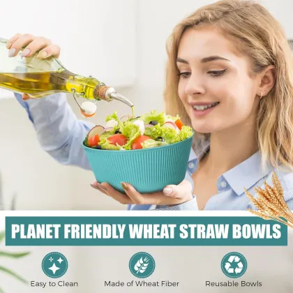 50oz Wheat Straw Large Cereal Bowl - Microwave and Dishwasher Safe