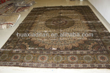 hot sale! superfine quality traditional persian design handmade silk carpet