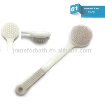Natural horse hair body brush,ong handle shower body brush
