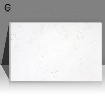 Super White Carrara Quartz Countertops: Artificial Stone Slab & Kitchen Island Tops