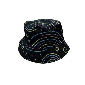 Wholesale Unisex Summer Reversible Bucket Hat with Custom Logo Print
