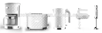 diamond design breakfast set include kettle toaster coffee maker hand blender hand mixer